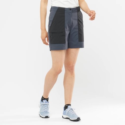 Black Salomon Outrack Women's Running Shorts | IE KD5708